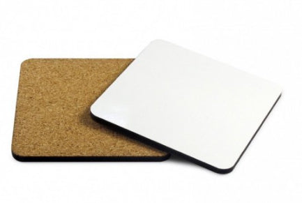 Bulk pack of 200 round MDF coasters for sublimation printing, 9.5cm 9.5cm size with cork back, ideal for businesses, events, and promotions