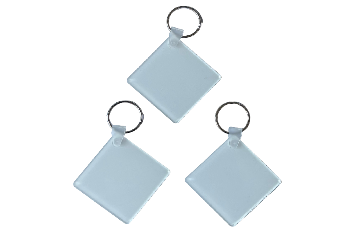 Acrylic Sublimation Keyrings 5cm x 5cm Single Sided