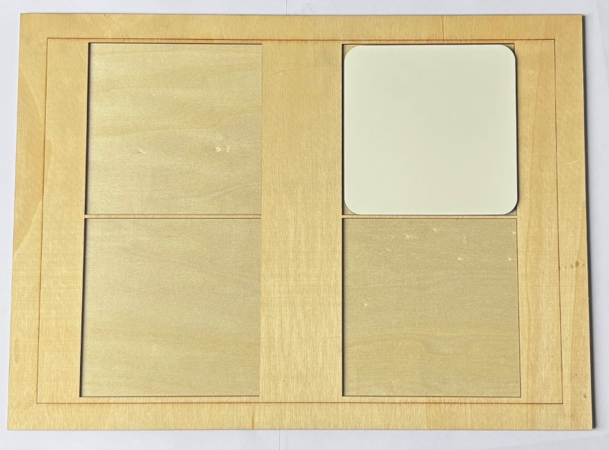 9.5cm x 9.5cm Sublimation Coaster - Jig Square