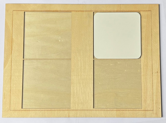 9.5cm x 9.5cm Sublimation Coaster - Jig Square