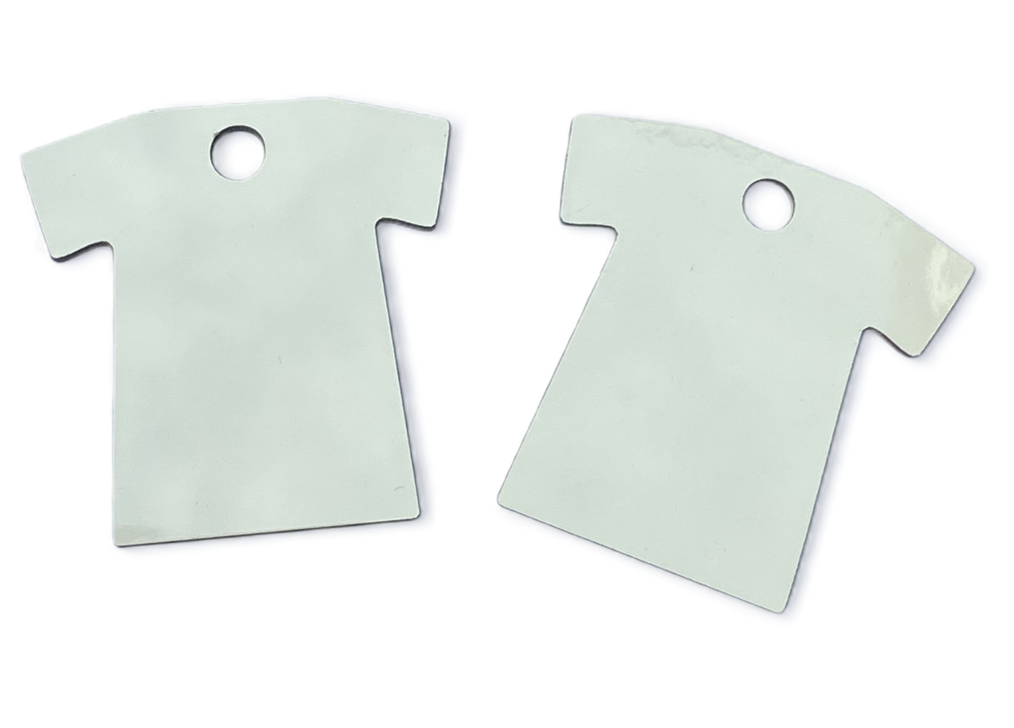 MDF Sublimation Keyrings T Shirt Double Sided - Multi Packs