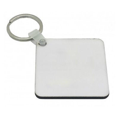  Blank Sublimation MDF Keyrings 5cm x 5cm Double Sided