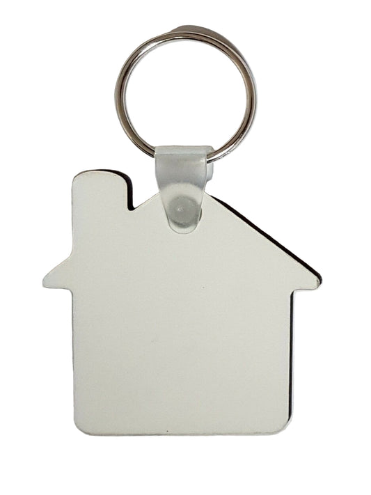 MDF Sublimation Keyrings House Double Sided - Multi Packs