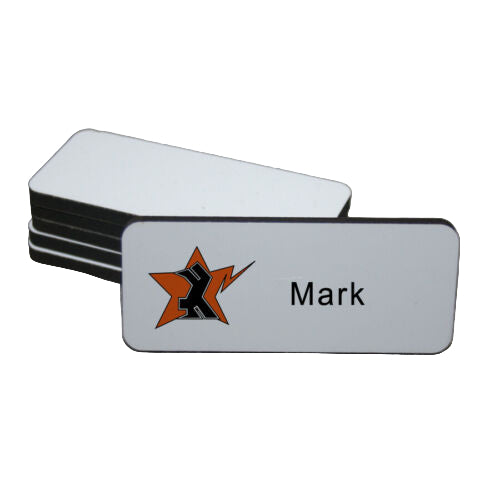 MDF Sublimation Name Badge Rectangle 6cm x 4cm - Multi Packs