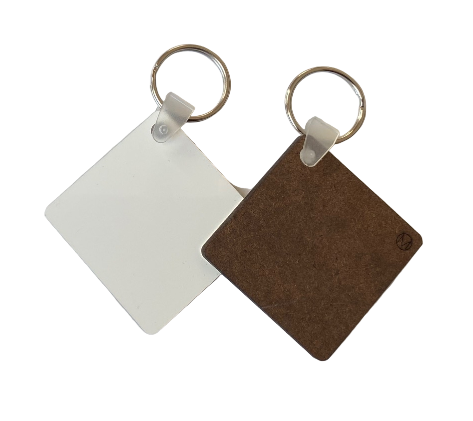 MDF Sublimation Keyrings 5cm x 5cm Single Sided - Multi Packs