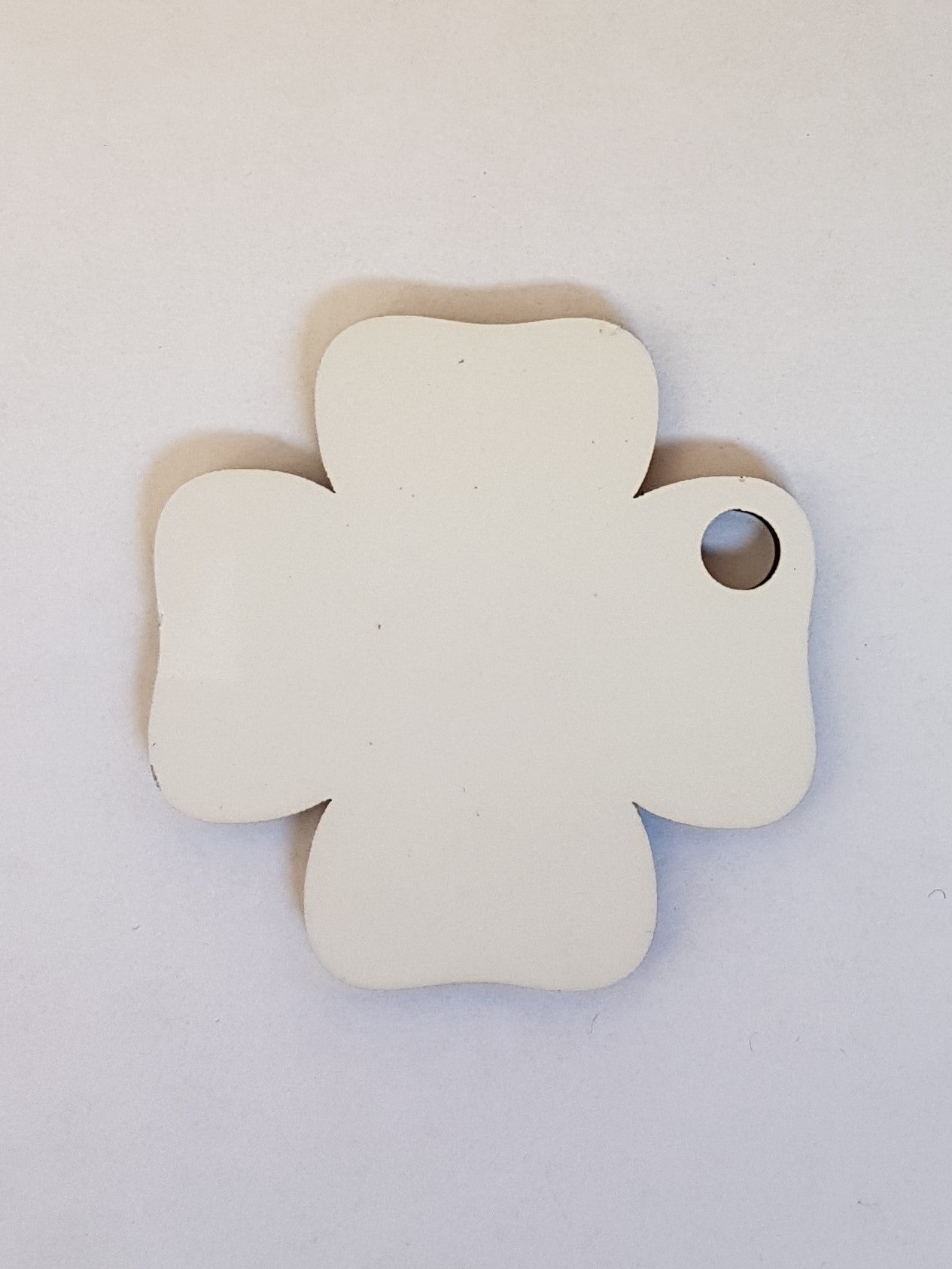 25 x Blank Sublimation MDF Shamrock Keyring