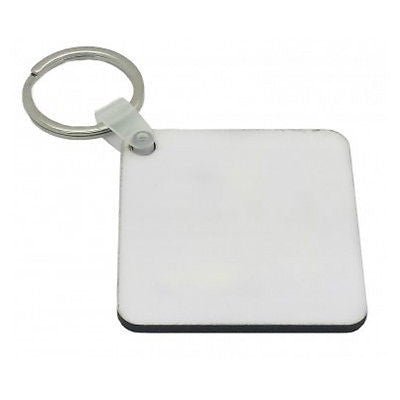 100 x Sublimation MDF Keyrings 100 x MDF Sublimation Keyrings 5cm x 5cm Double Sided