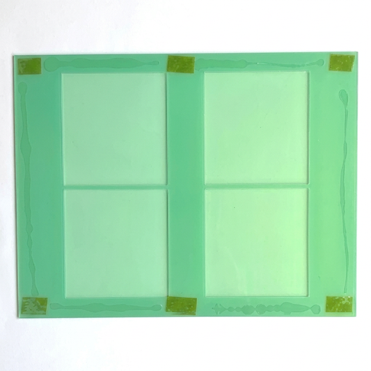 10cm x 10cm sublimation acrylic jig with wider white margins for preview