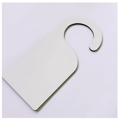 12 x MDF  Sublimation Door Hanger 23cm x 10cm Double Sided - sublimania.com - Muglamania Limited