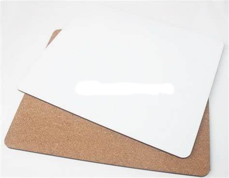 12 x MDF Sublimation Placemats 23cm x 19cm cork backed