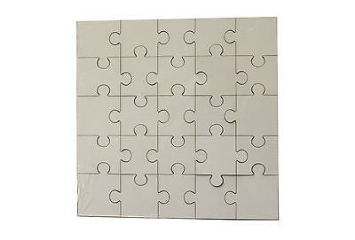 100 x MDF Sublimation Square Jigsaw Puzzle 17 cm x 17cm - sublimania.com - Muglamania Limited