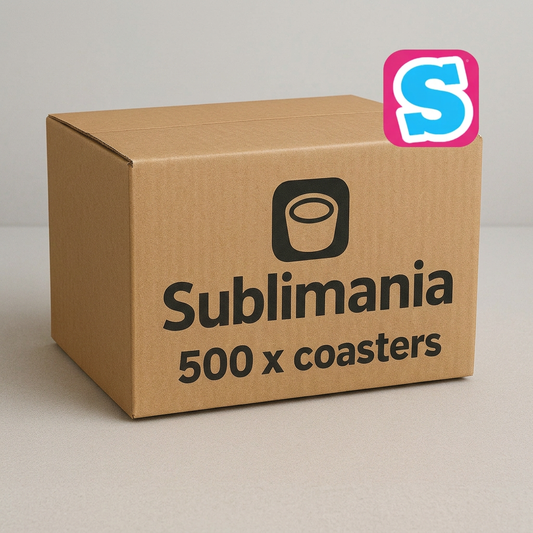 These wholesale blank MDF sublimation round coasters measure 9cm in diameter and are manufactured from a strong 3mm MDF base with a 1mm cork backing, delivering a durable, stable, and professional-quality finish. The natural cork backing helps protect surfaces from scratches while providing added grip and stability during everyday use.