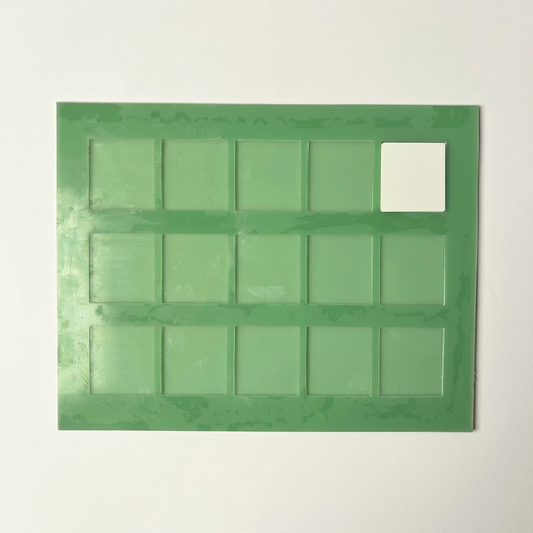 5cm x 5cm fridge magnet and keyring jig with wider margins for preview