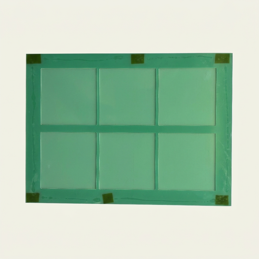 9.5cm x 9.5cm sublimation coaster jig with wider margins for preview