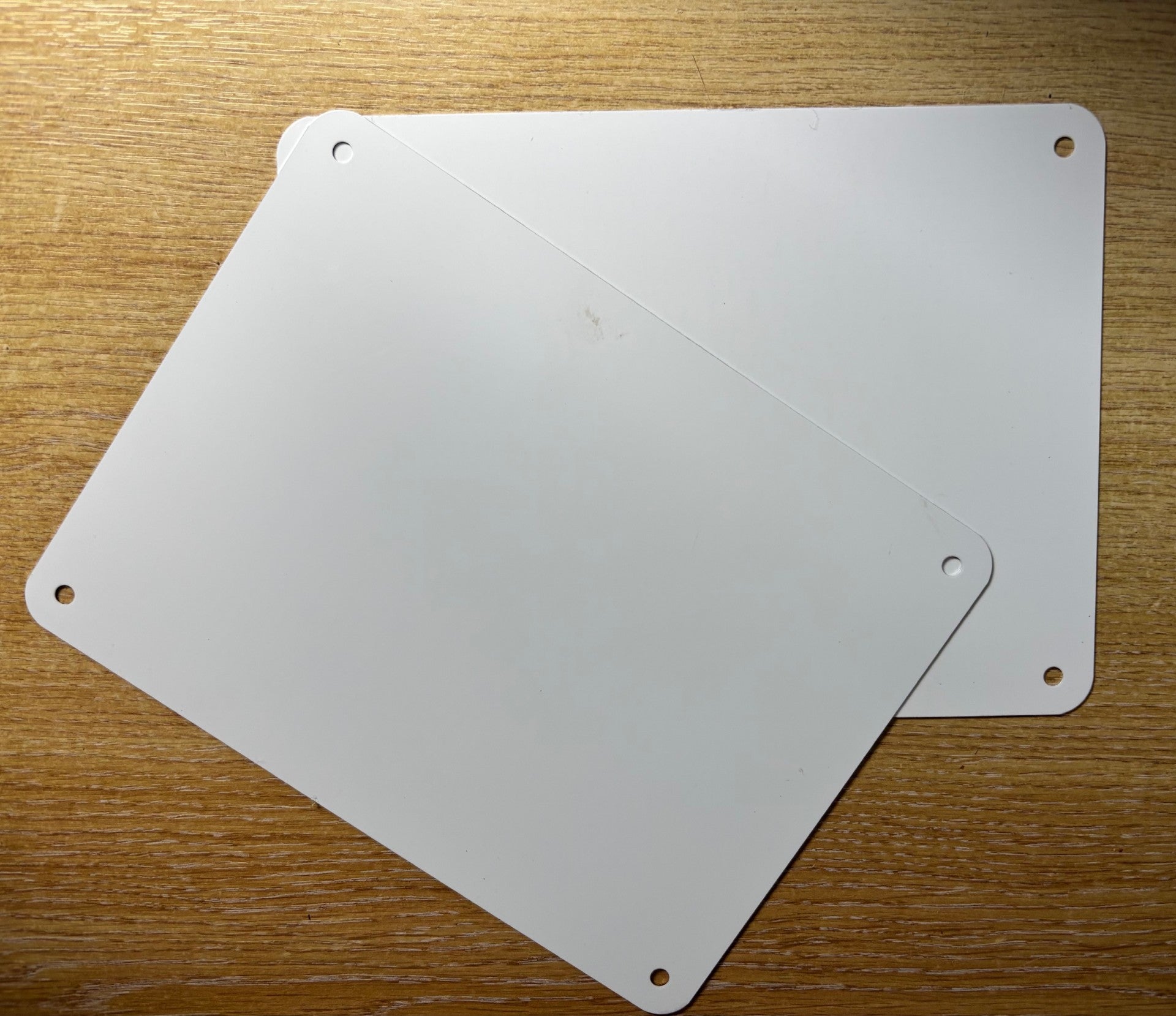 Sublimation Aluminium Sheets 20cm x 15cm with holes