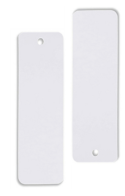 Bookmark_Gloss_white goss with no tassels for sublimation printing