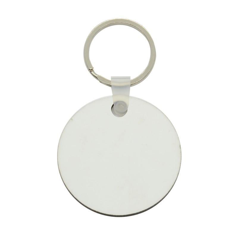 100 x Blank Sublimation MDF Round Keyrings 5cm Double Sided - sublimania.com - Muglamania Limited