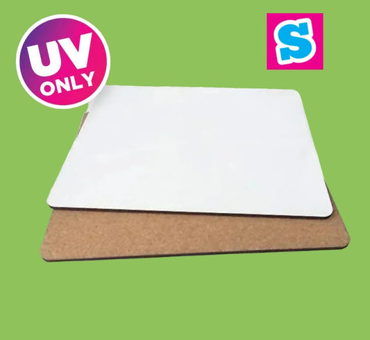 UV MDF Placemats 26cm x 20cm cork backed - Multi Packs