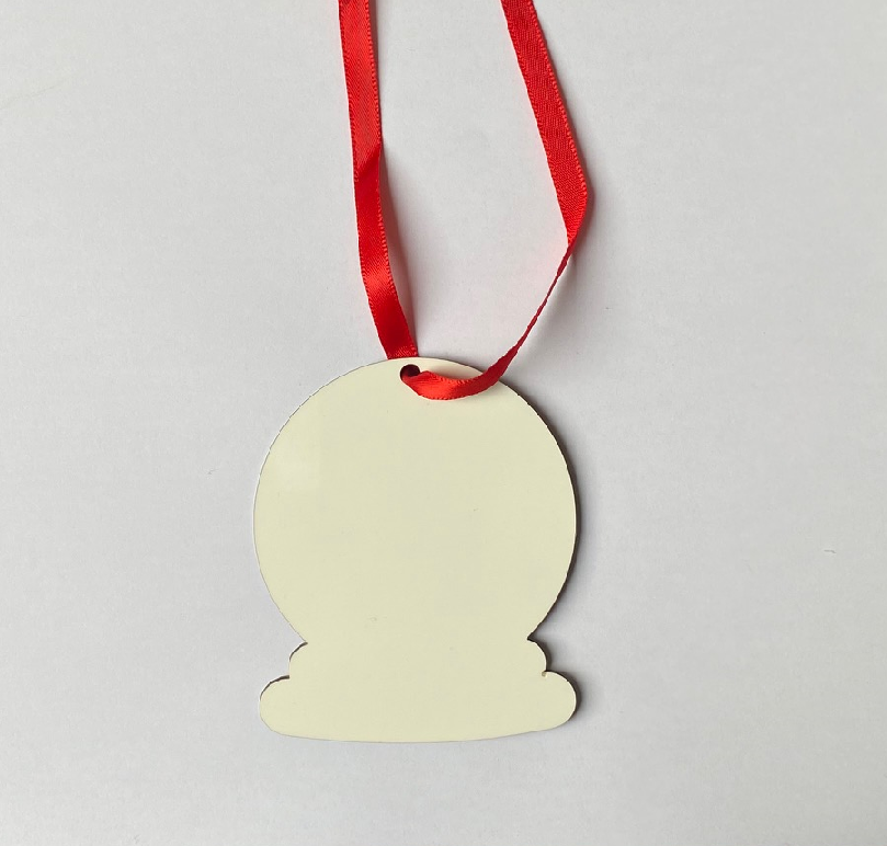 MDF Christmas Ornaments Bell Bauble 6.7cm x 8cm Multi-Pack