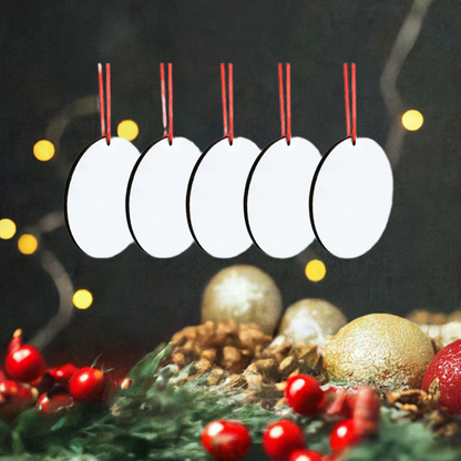 MDF Sublimation Christmas Round Bauble 7.0cm