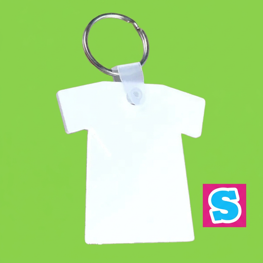 MDF Sublimation Keyrings T Shirt Double Sided - Multi Packs