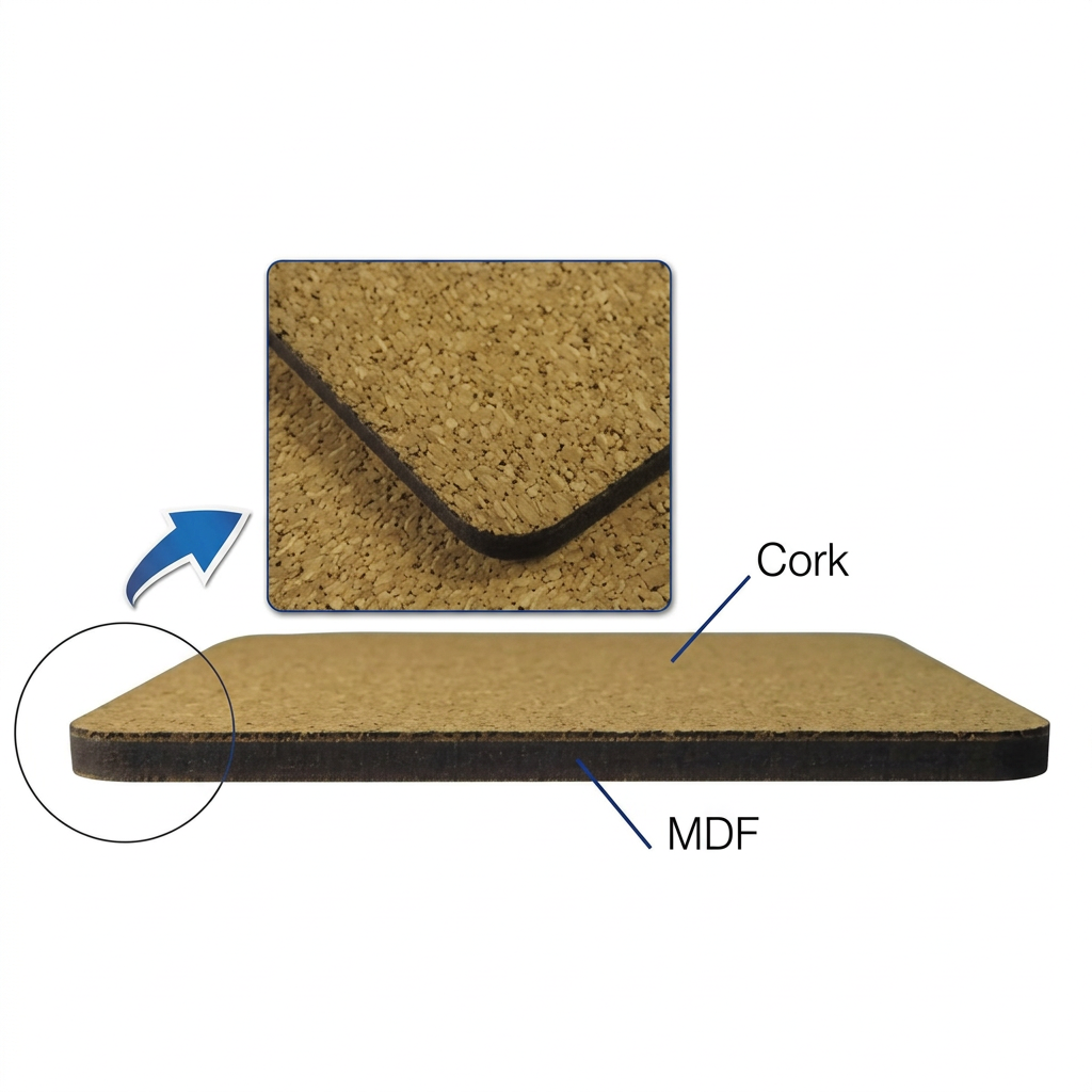 MDF Sublimation Placemats Cork Backed 26cm x 20cm 