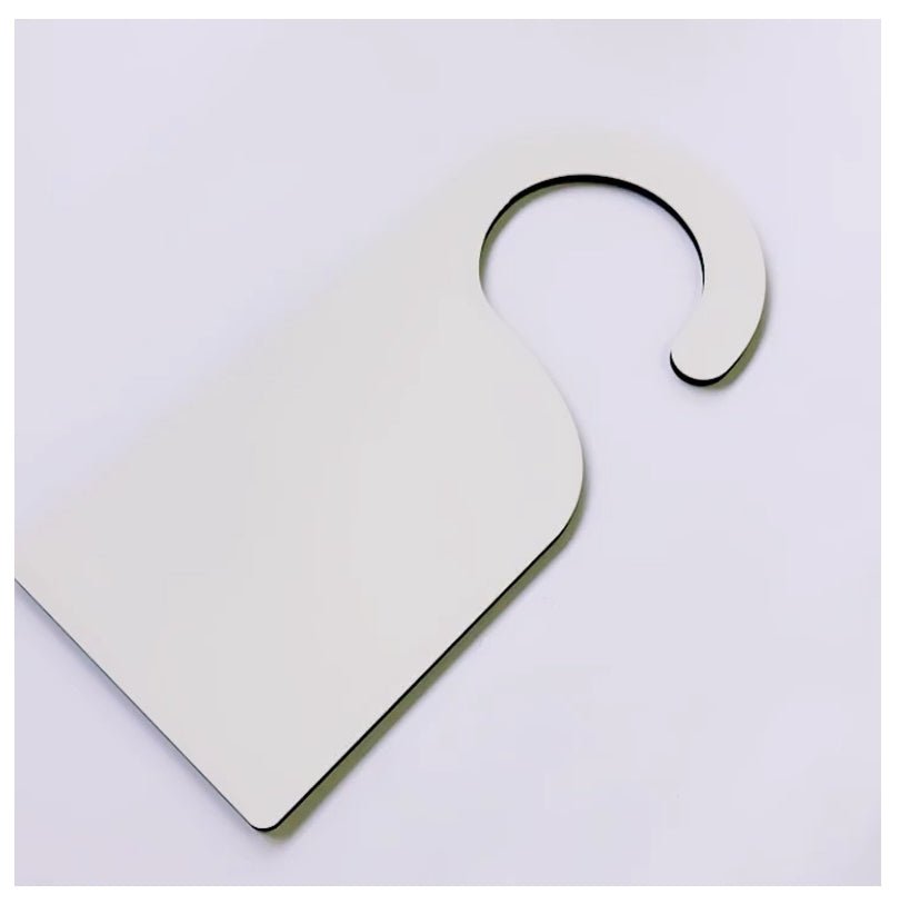 100 x MDF Sublimation Door Hanger 23cm x 10cm Double Sided - sublimania.com - Muglamania Limited