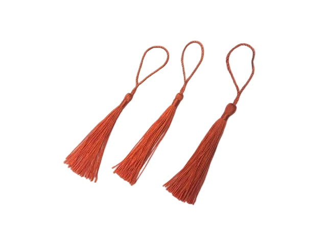 Orange_Tassel- ideal for bookmarks