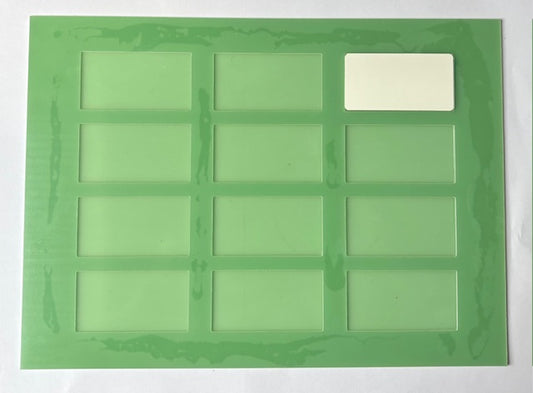 7.5cm x 4cm Polymer Fridge Magnet - Jig Rectangular
