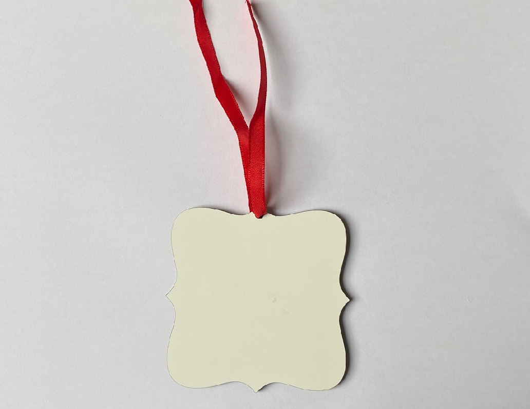 MDF Christmas Ornaments Square Bauble 7.4cm x 7.4cm Multi-Pack