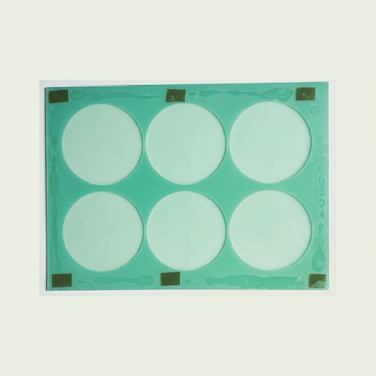 9cm round sublimation jig, second view with wider margins for preview