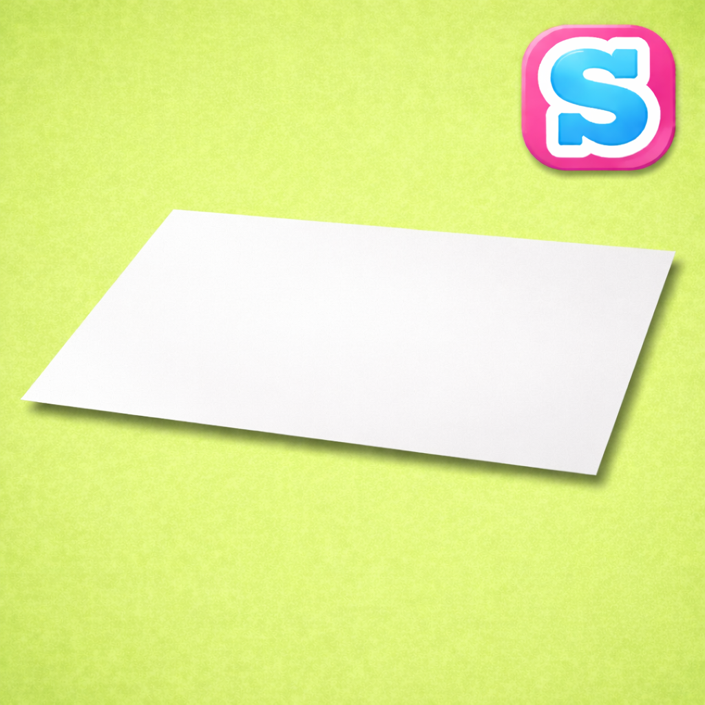 20cm x 15cm single sided aluminium sublimation sheet blank with white printable surface, ideal for custom designs and signage
