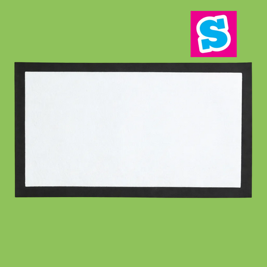 45cm x 25cm sublimation bar runner blank, 1.5mm thick with white printable surface for custom designs