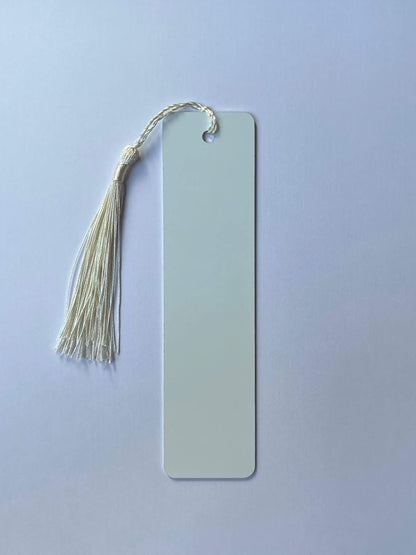 Sublimation Bookmark ivory tassel