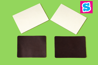 10cm x 7cm MDF sublimation fridge magnet blank with white printable surface, ideal for custom designs and photos