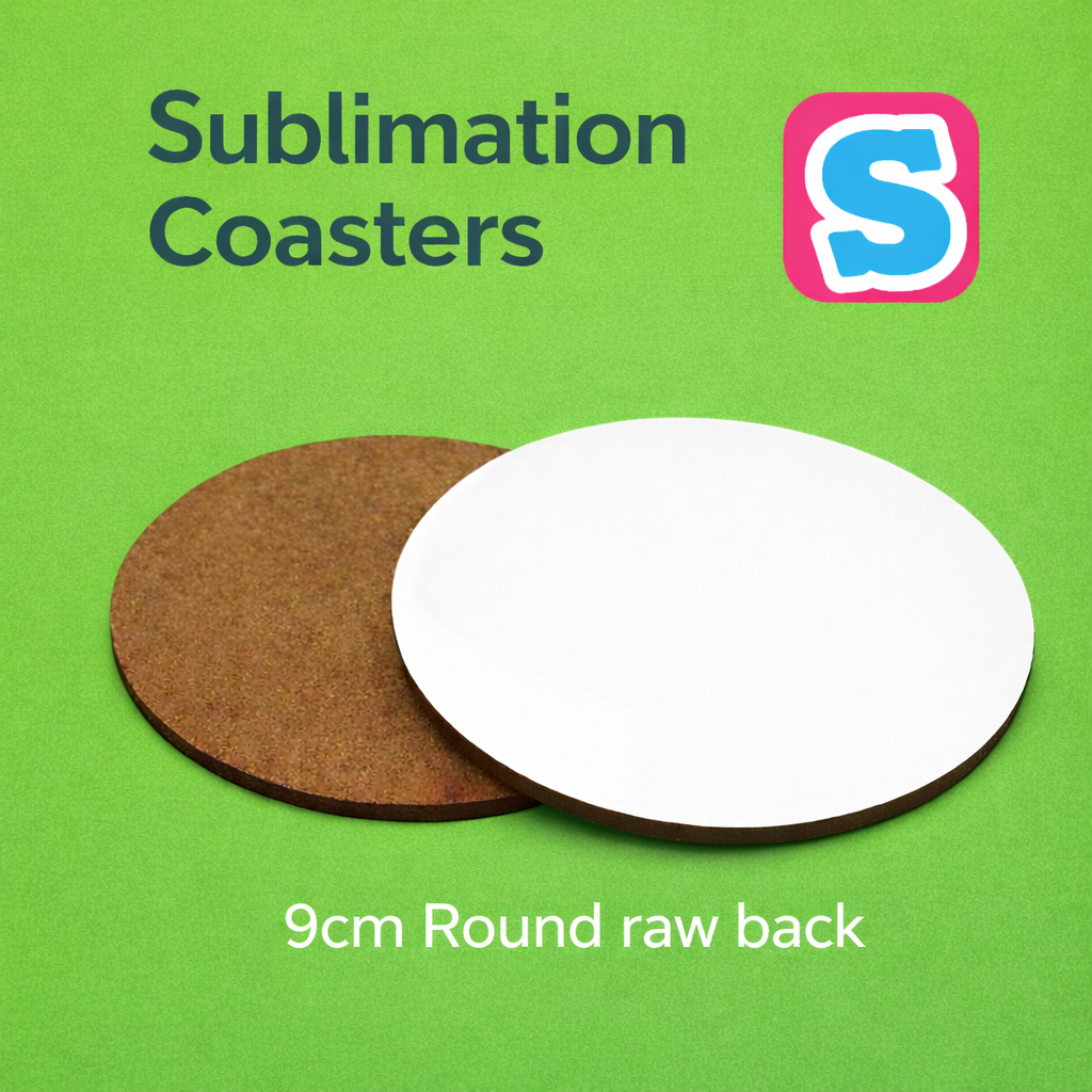 Sublimation Coasters Raw Back – sublimania.com