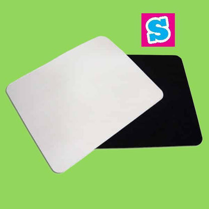 22cm x 18cm sublimation mouse mat 3mm thick with white printable surface, ideal for custom designs and photos