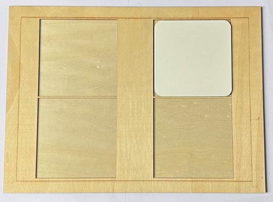 10cm x 10cm Sublimation Coaster - Jig Square
