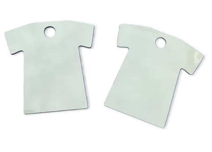 MDF Sublimation Keyrings T Shirt Double Sided - Multi Packs