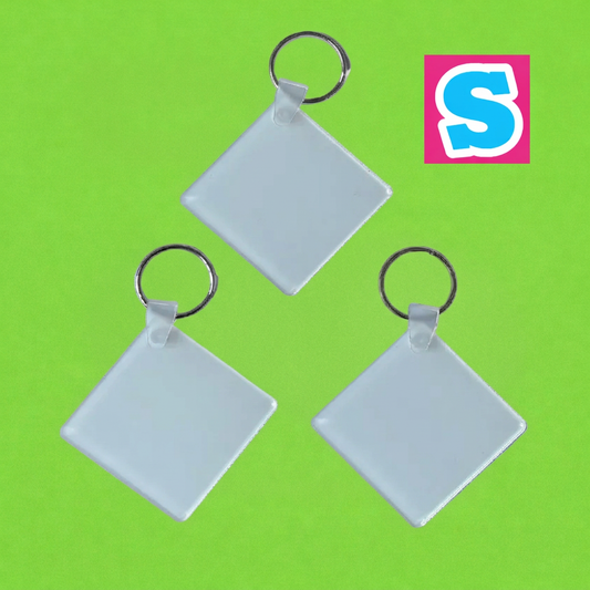 UV Acrylic Keyrings 5cm x 5cm Single Sided 