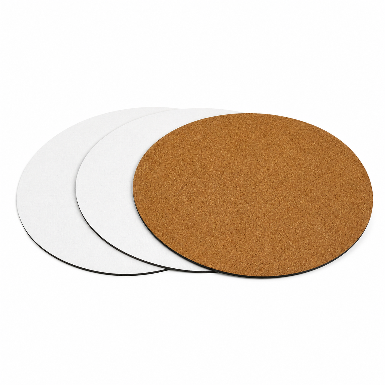 MDF UV Placemats 19cm cork backed Round