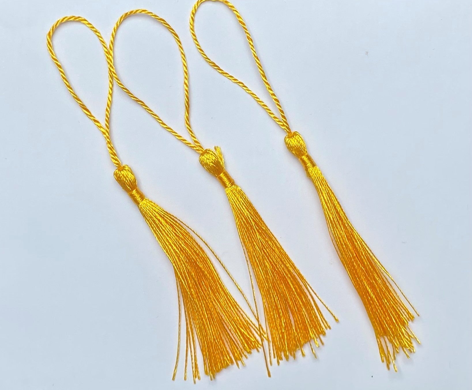 Sublimation Blank Bookmark Double Sided with Yellow Honeycomb Tassels, 4 Pieces, Size: Small