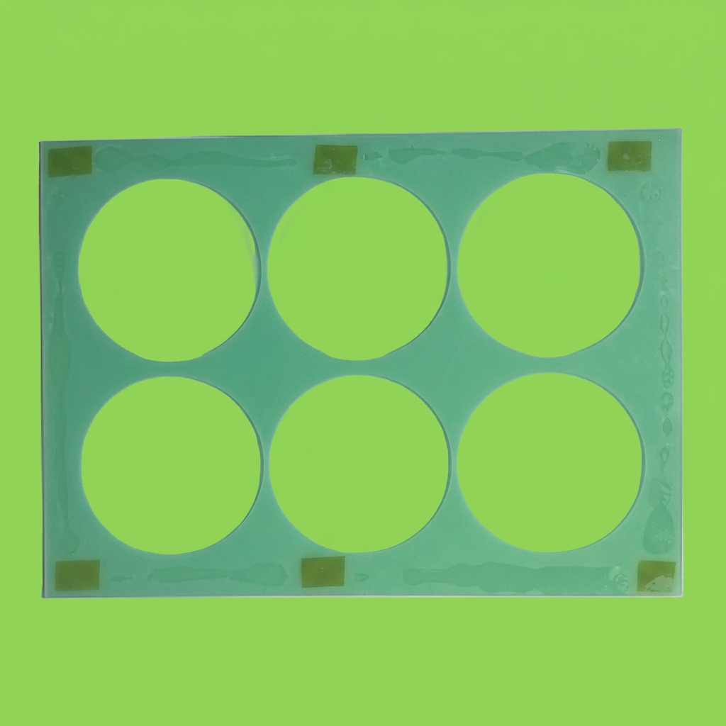 9cm round sublimation coaster jig with wider green margins for preview