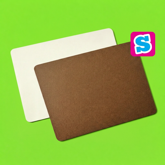 MDF placemats with matched lime-green background