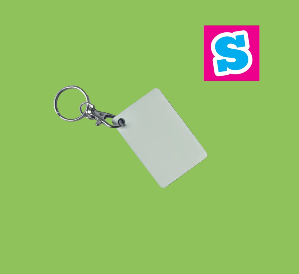 MDF Sublimation Keyrings Rectangle 6cm x 4cm Double Sided - Multi Packs MC