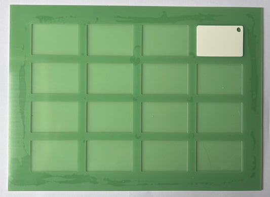 6cm x 4cm Polymer Fridge Magnet- Jig Rectangular