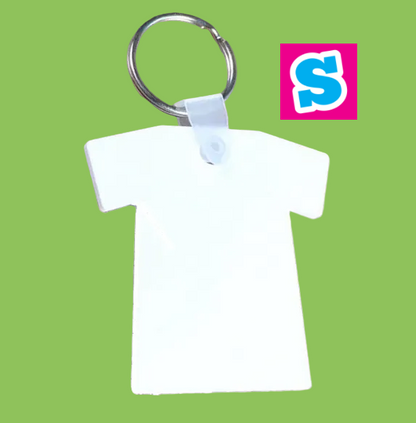 MDF Sublimation Keyrings T Shirt Double Sided - Multi Packs