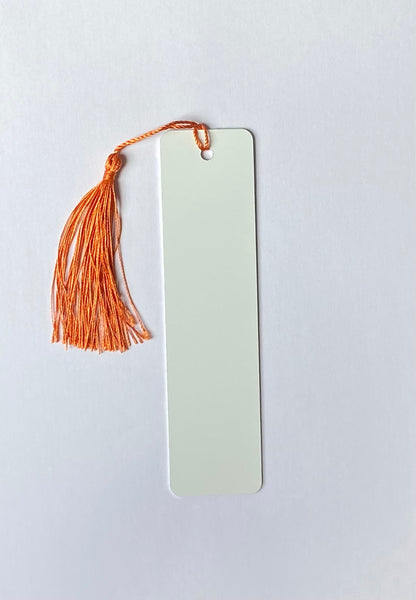 sublimation bookmark with copper tassels