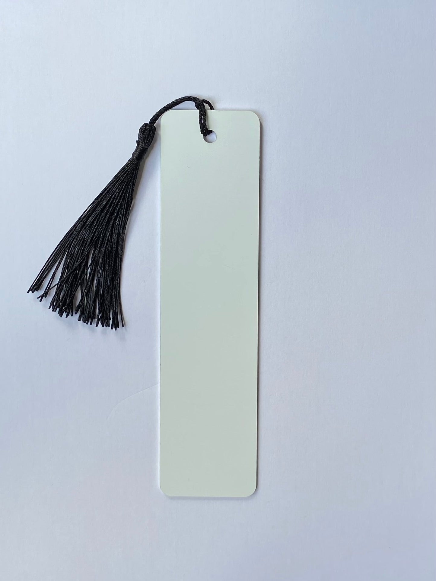 sublimation bookmark with  rich black tassels