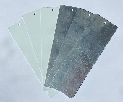sublimation bookmark gloss white on one side and uncoated on rear face single sided